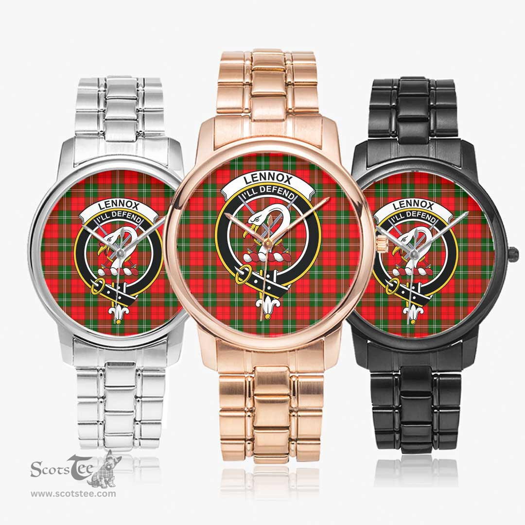 Scottish Lennox Modern Watch Tartan Crest Folding Clasp Classic Plaid Watch Scottish Plaid Tartan Plaid - ScotsTee - scotstee.com