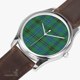 Scottish Henderson Ancient Watch Tartan Leather Strap Classic Plaid Watch Scottish Plaid Tartan Plaid - ScotsTee - scotstee.com