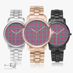 Scottish Lindsay Ancient Watch Tartan Folding Clasp Classic Plaid Watch Scottish Plaid Tartan Plaid - ScotsTee - scotstee.com