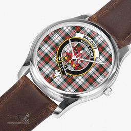 Scottish MacDuff Hunting Ancient Watch Tartan Crest Leather Strap Classic Plaid Watch Scottish Plaid Tartan Plaid - ScotsTee - scotstee.com