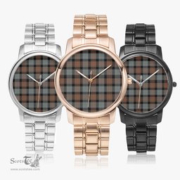 Scottish Gunn Weathered Watch Tartan Folding Clasp Classic Plaid Watch Scottish Plaid Tartan Plaid - ScotsTee - scotstee.com