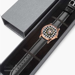 Scottish MacFarlane Hunting Ancient Watch Tartan Crest Leather Strap Classic Plaid Watch Scottish Plaid Tartan Plaid - ScotsTee - scotstee.com
