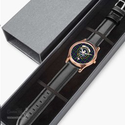 Scottish Innes Ancient Watch Tartan Crest Leather Strap Classic Plaid Watch Scottish Plaid Tartan Plaid - ScotsTee - scotstee.com