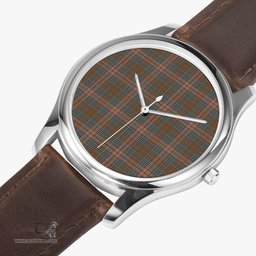 Scottish Kennedy Weathered Watch Tartan Leather Strap Classic Plaid Watch Scottish Plaid Tartan Plaid - ScotsTee - scotstee.com