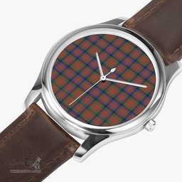 Scottish MacDuff Hunting Modern Watch Tartan Leather Strap Classic Plaid Watch Scottish Plaid Tartan Plaid - ScotsTee - scotstee.com