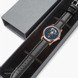 Scottish Home Modern Watch Tartan Crest Leather Strap Classic Plaid Watch Scottish Plaid Tartan Plaid - ScotsTee - scotstee.com