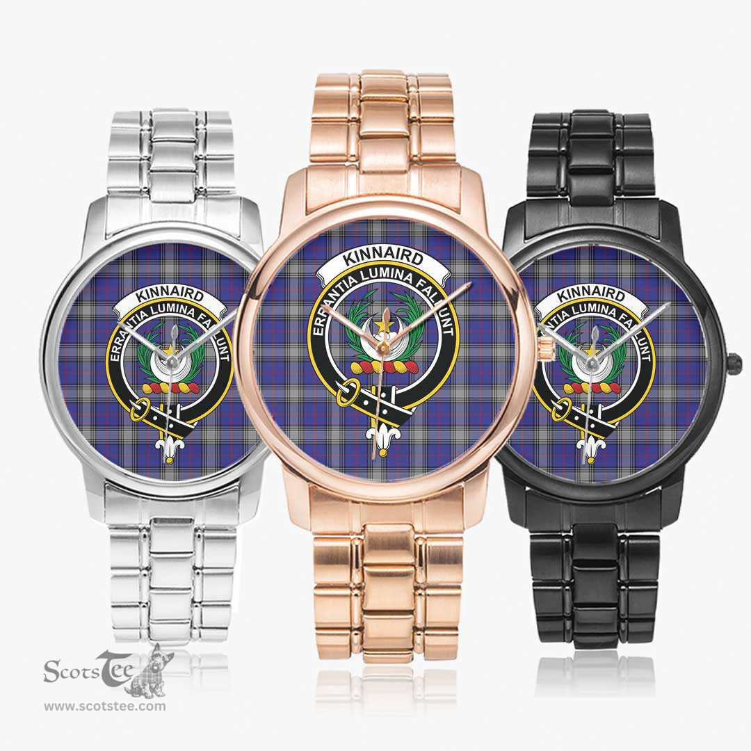 Scottish Kinnaird Watch Tartan Crest Folding Clasp Classic Plaid Watch Scottish Plaid Tartan Plaid - ScotsTee - scotstee.com