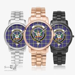 Scottish Kinnaird Watch Tartan Crest Folding Clasp Classic Plaid Watch Scottish Plaid Tartan Plaid - ScotsTee - scotstee.com