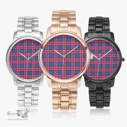 Scottish Graham of Menteith Red Watch Tartan Folding Clasp Classic Plaid Watch Scottish Plaid Tartan Plaid - ScotsTee - scotstee.com