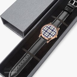 Scottish Hannay Modern Watch Tartan Leather Strap Classic Plaid Watch Scottish Plaid Tartan Plaid - ScotsTee - scotstee.com