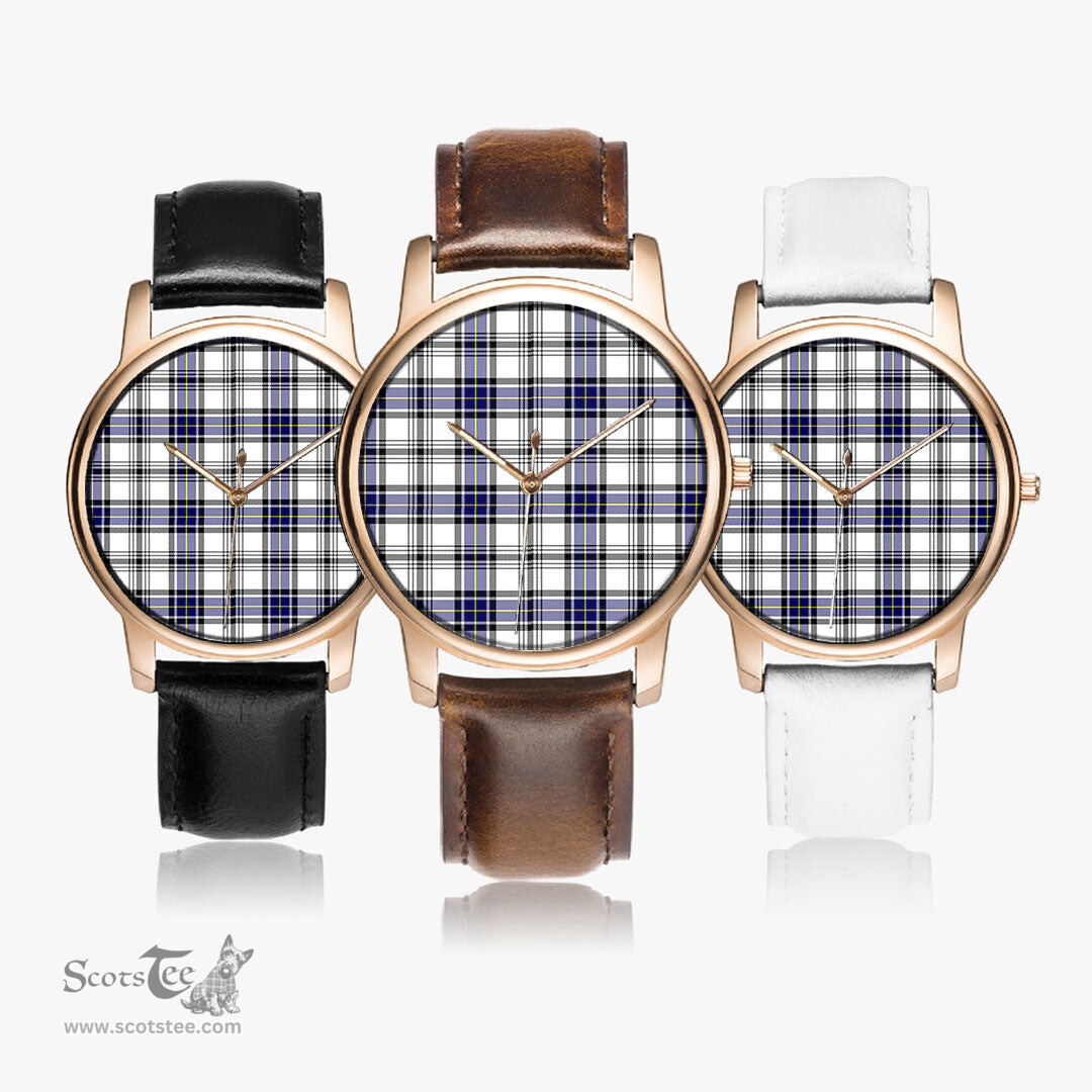 Scottish Hannay Modern Watch Tartan Leather Strap Classic Plaid Watch Scottish Plaid Tartan Plaid - ScotsTee - scotstee.com
