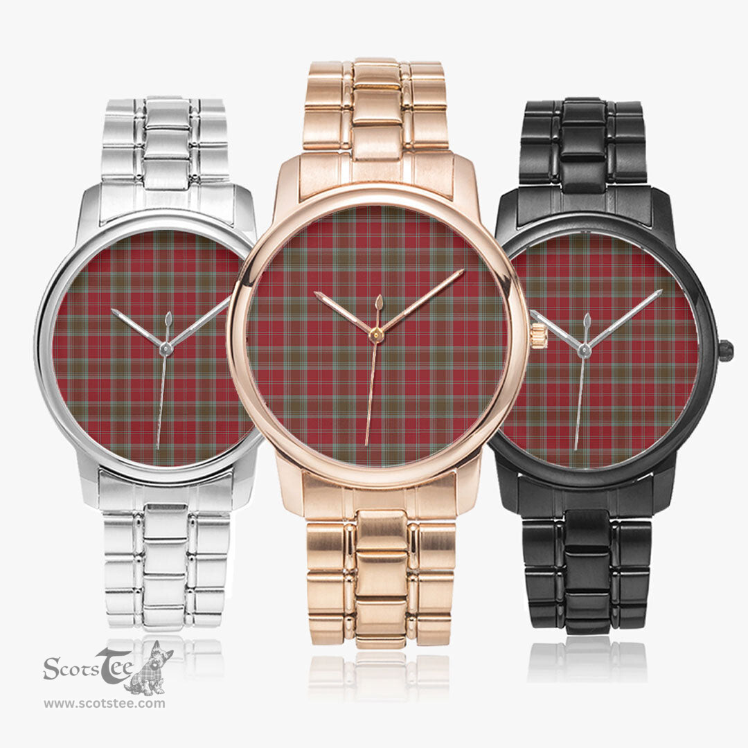 Scottish Lindsay Weathered Watch Tartan Folding Clasp Classic Plaid Watch Scottish Plaid Tartan Plaid - ScotsTee - scotstee.com