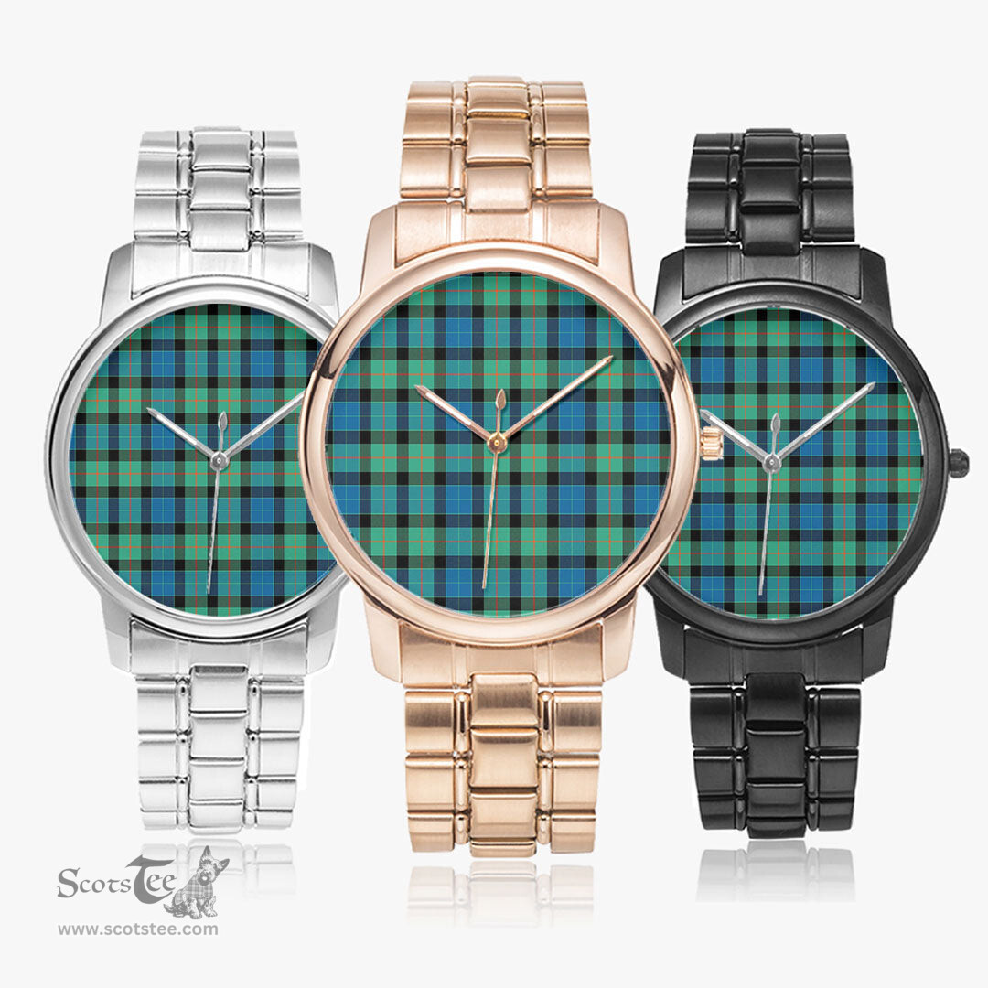 Scottish Gunn Ancient Watch Tartan Folding Clasp Classic Plaid Watch Scottish Plaid Tartan Plaid - ScotsTee - scotstee.com