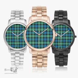 Scottish Gunn Ancient Watch Tartan Folding Clasp Classic Plaid Watch Scottish Plaid Tartan Plaid - ScotsTee - scotstee.com