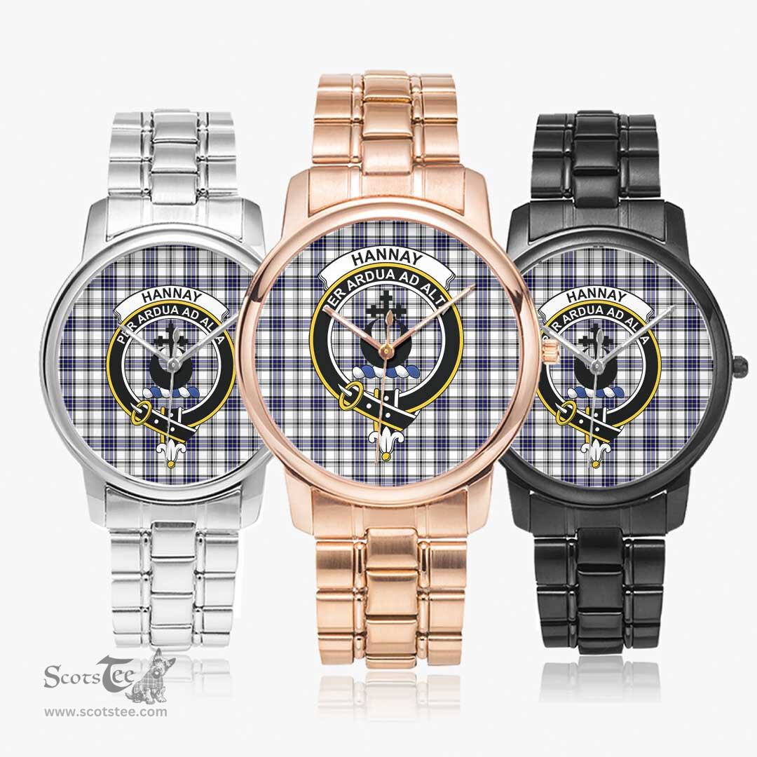 Scottish Hannay Modern Watch Tartan Crest Folding Clasp Classic Plaid Watch Scottish Plaid Tartan Plaid - ScotsTee - scotstee.com