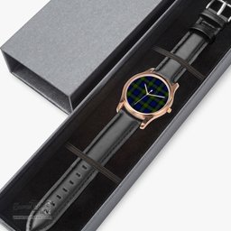 Scottish Gunn Modern Watch Tartan Leather Strap Classic Plaid Watch Scottish Plaid Tartan Plaid - ScotsTee - scotstee.com
