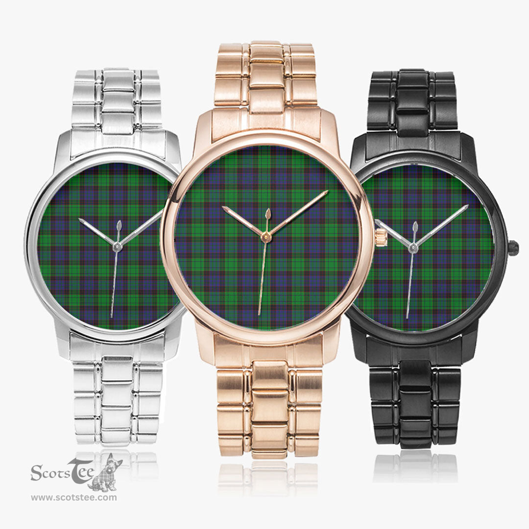 Scottish Stewart Old Modern Watch Tartan Folding Clasp Classic Plaid Watch Scottish Plaid Tartan Plaid - ScotsTee - scotstee.com