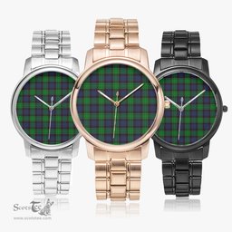 Scottish Stewart Old Modern Watch Tartan Folding Clasp Classic Plaid Watch Scottish Plaid Tartan Plaid - ScotsTee - scotstee.com