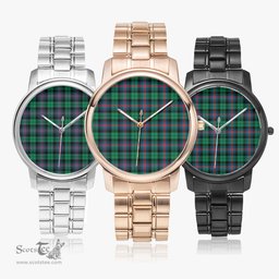 Scottish Urquhart Broad Red Ancient Watch Tartan Folding Clasp Classic Plaid Watch Scottish Plaid Tartan Plaid - ScotsTee - scotstee.com