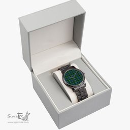 Scottish Stewart Hunting Modern Watch Tartan Folding Clasp Classic Plaid Watch Scottish Plaid Tartan Plaid - ScotsTee - scotstee.com