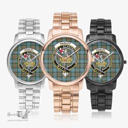 Scottish Paisley District Watch Tartan Crest Folding Clasp Classic Plaid Watch Scottish Plaid Tartan Plaid - ScotsTee - scotstee.com