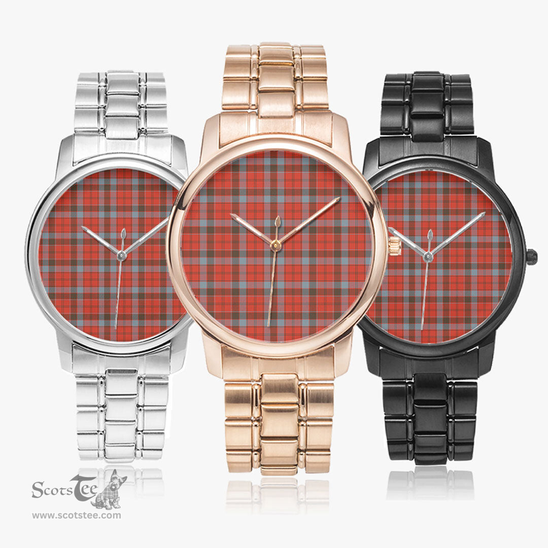 Scottish Robertson Weathered Watch Tartan Folding Clasp Classic Plaid Watch Scottish Plaid Tartan Plaid - ScotsTee - scotstee.com