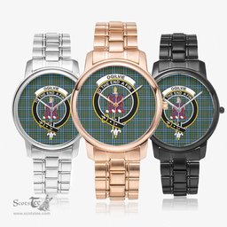 Scottish Ogilvie Hunting Ancient Watch Tartan Crest Folding Clasp Classic Plaid Watch Scottish Plaid Tartan Plaid - ScotsTee - scotstee.com