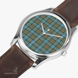 Scottish Paisley District Watch Tartan Leather Strap Classic Plaid Watch Scottish Plaid Tartan Plaid - ScotsTee - scotstee.com