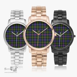 Scottish Murray of Atholl Modern Watch Tartan Folding Clasp Classic Plaid Watch Scottish Plaid Tartan Plaid - ScotsTee - scotstee.com