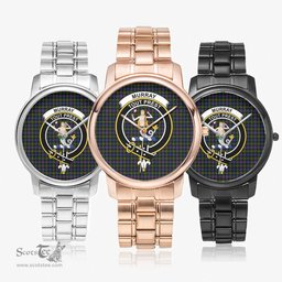 Scottish Murray of Atholl Modern Watch Tartan Crest Folding Clasp Classic Plaid Watch Scottish Plaid Tartan Plaid - ScotsTee - scotstee.com