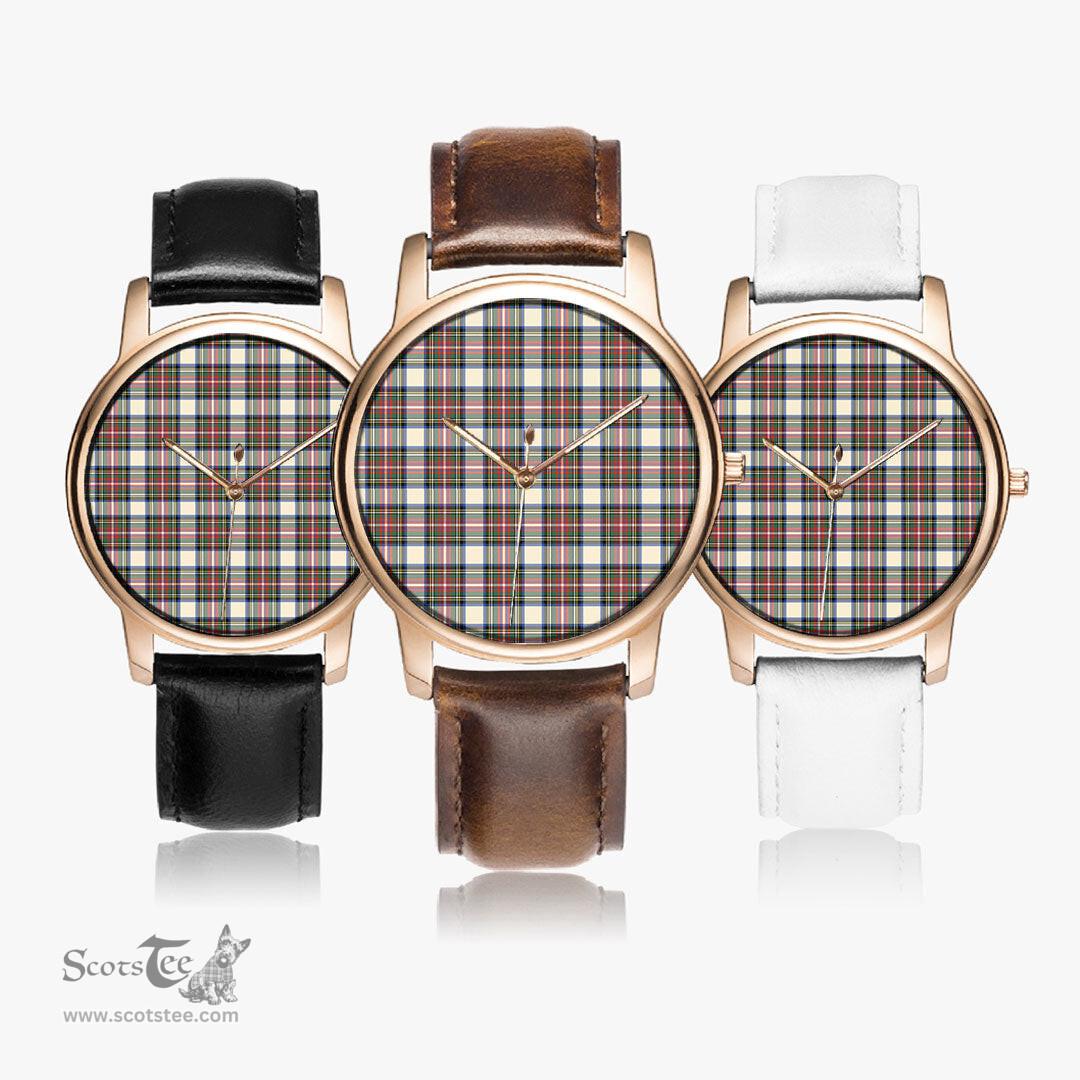 Scottish Stewart Dress Ancient Watch Tartan Leather Strap Classic Plaid Watch Scottish Plaid Tartan Plaid - ScotsTee - scotstee.com