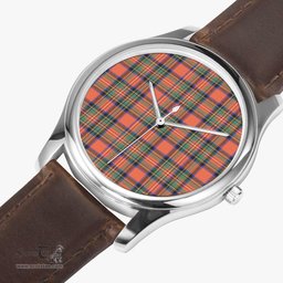 Scottish Stewart Royal Ancient Watch Tartan Leather Strap Classic Plaid Watch Scottish Plaid Tartan Plaid - ScotsTee - scotstee.com