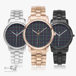 Scottish Rose Hunting Modern Watch Tartan Folding Clasp Classic Plaid Watch Scottish Plaid Tartan Plaid - ScotsTee - scotstee.com