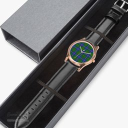 Scottish Turnbull Hunting Watch Tartan Leather Strap Classic Plaid Watch Scottish Plaid Tartan Plaid - ScotsTee - scotstee.com