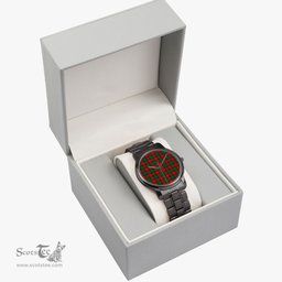 Scottish Stewart Atholl Modern Watch Tartan Folding Clasp Classic Plaid Watch Scottish Plaid Tartan Plaid - ScotsTee - scotstee.com