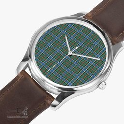 Scottish Ogilvie Hunting Ancient Watch Tartan Leather Strap Classic Plaid Watch Scottish Plaid Tartan Plaid - ScotsTee - scotstee.com