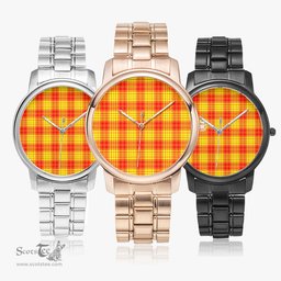 Scottish MacLeod of Raasay Watch Tartan Folding Clasp Classic Plaid Watch Scottish Plaid Tartan Plaid - ScotsTee - scotstee.com