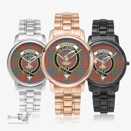 Scottish Matheson Ancient Watch Tartan Crest Folding Clasp Classic Plaid Watch Scottish Plaid Tartan Plaid - ScotsTee - scotstee.com