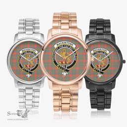Scottish MacKintosh Ancient Watch Tartan Crest Folding Clasp Classic Plaid Watch Scottish Plaid Tartan Plaid - ScotsTee - scotstee.com
