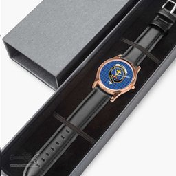 Scottish Mercer Modern Watch Tartan Crest Leather Strap Classic Plaid Watch Scottish Plaid Tartan Plaid - ScotsTee - scotstee.com