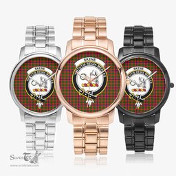 Scottish Skene Modern Watch Tartan Crest Folding Clasp Classic Plaid Watch Scottish Plaid Tartan Plaid - ScotsTee - scotstee.com