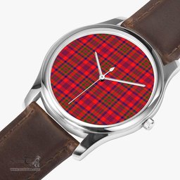 Scottish Murray of Tulloch Modern Watch Tartan Leather Strap Classic Plaid Watch Scottish Plaid Tartan Plaid - ScotsTee - scotstee.com