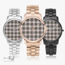 Scottish MacPherson Dress Ancient Watch Tartan Folding Clasp Classic Plaid Watch Scottish Plaid Tartan Plaid - ScotsTee - scotstee.com
