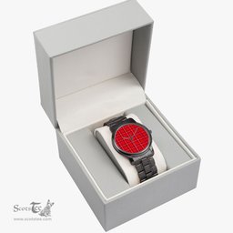Scottish Rose Modern Watch Tartan Folding Clasp Classic Plaid Watch Scottish Plaid Tartan Plaid - ScotsTee - scotstee.com
