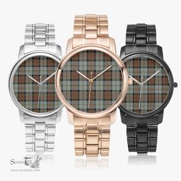 Scottish MacLeod of Harris Weathered Watch Tartan Folding Clasp Classic Plaid Watch Scottish Plaid Tartan Plaid - ScotsTee - scotstee.com