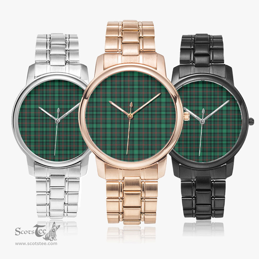 Scottish Ross Hunting Modern Watch Tartan Folding Clasp Classic Plaid Watch Scottish Plaid Tartan Plaid - ScotsTee - scotstee.com