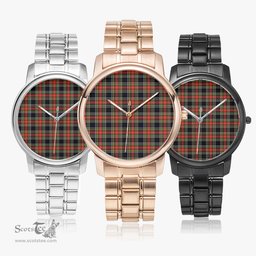 Scottish Stewart Black Watch Tartan Folding Clasp Classic Plaid Watch Scottish Plaid Tartan Plaid - ScotsTee - scotstee.com