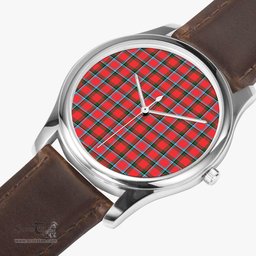 Scottish Sinclair Modern Watch Tartan Leather Strap Classic Plaid Watch Scottish Plaid Tartan Plaid - ScotsTee - scotstee.com