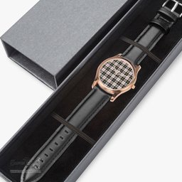 Scottish MacPherson Dress Ancient Watch Tartan Leather Strap Classic Plaid Watch Scottish Plaid Tartan Plaid - ScotsTee - scotstee.com