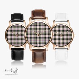 Scottish MacPherson Dress Ancient Watch Tartan Leather Strap Classic Plaid Watch Scottish Plaid Tartan Plaid - ScotsTee - scotstee.com